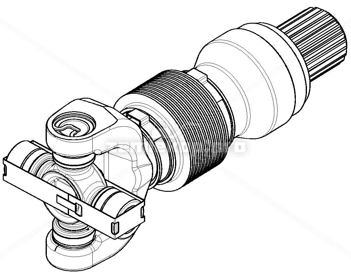 10003979 SLIP JOINT ASSEMLBY WITH U-JOINT