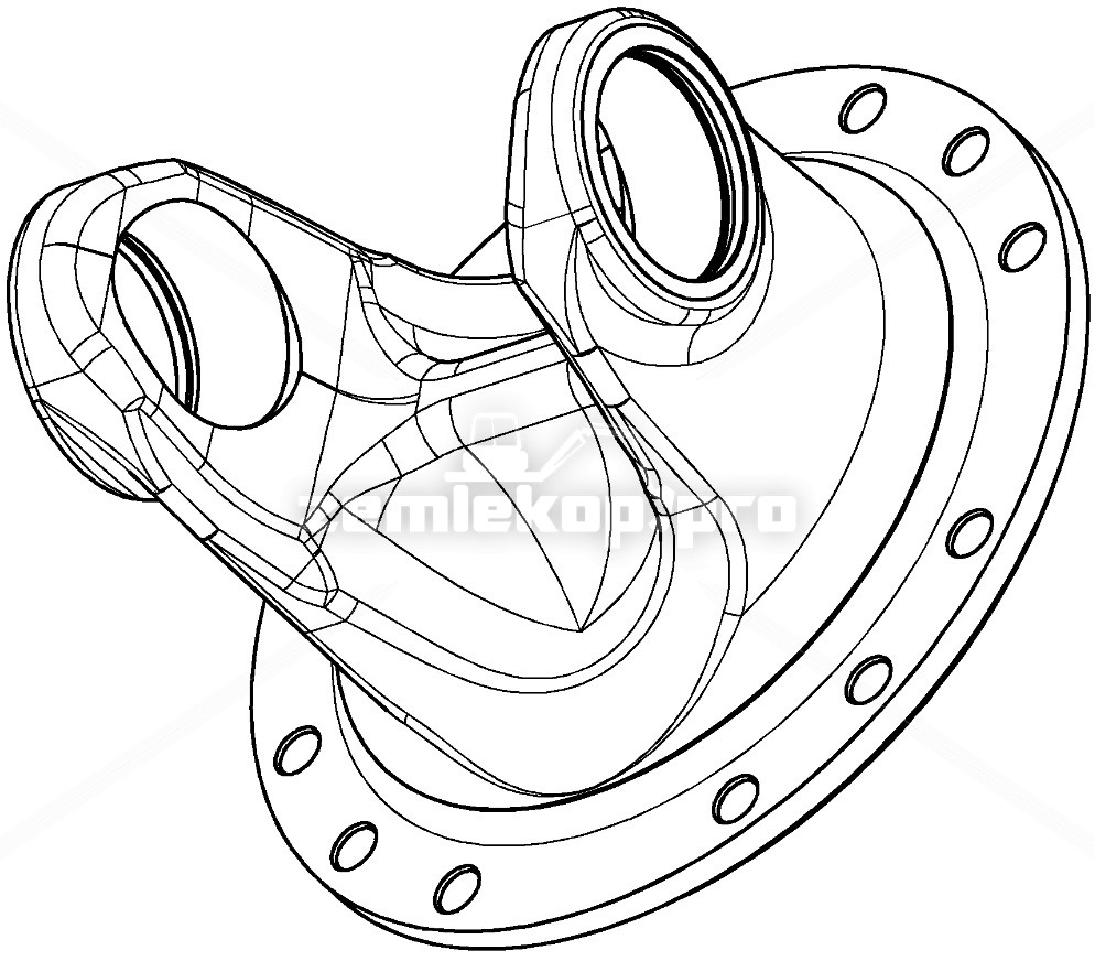 2186302446000 FLANGE YOKE SAE