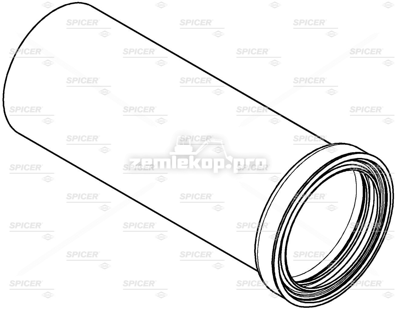 65872009002100210 COVER TUBE ASSEMBLY