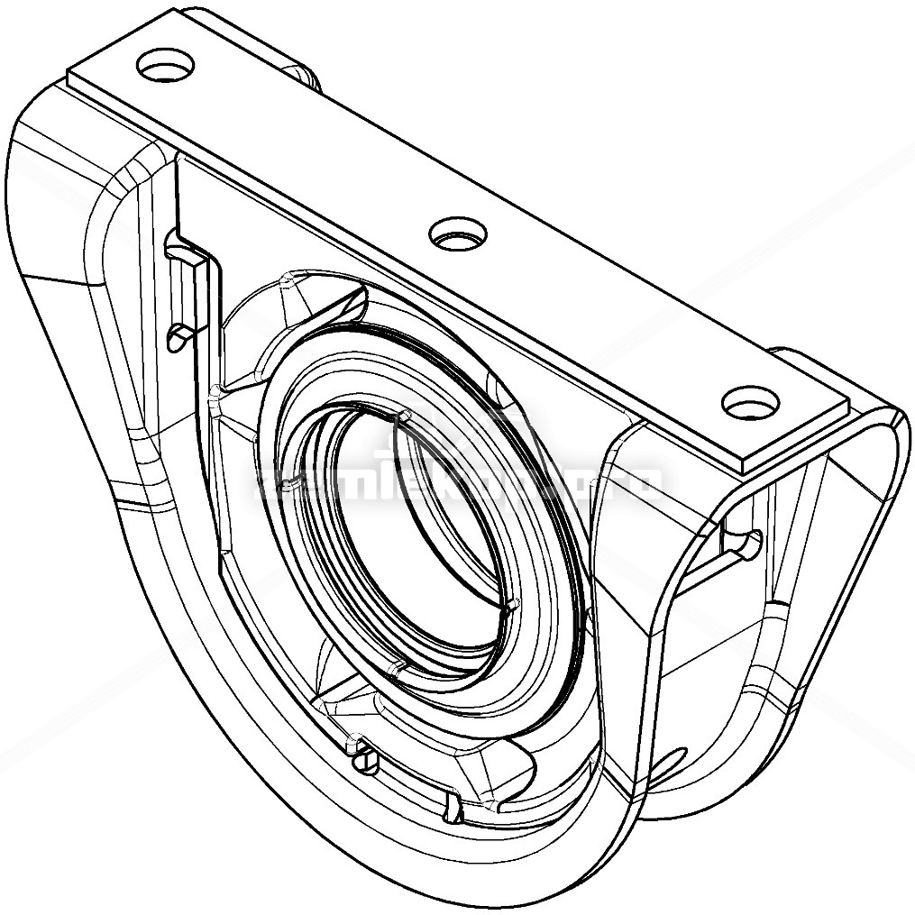 6613700100360 CENTER BEARING ASSY
