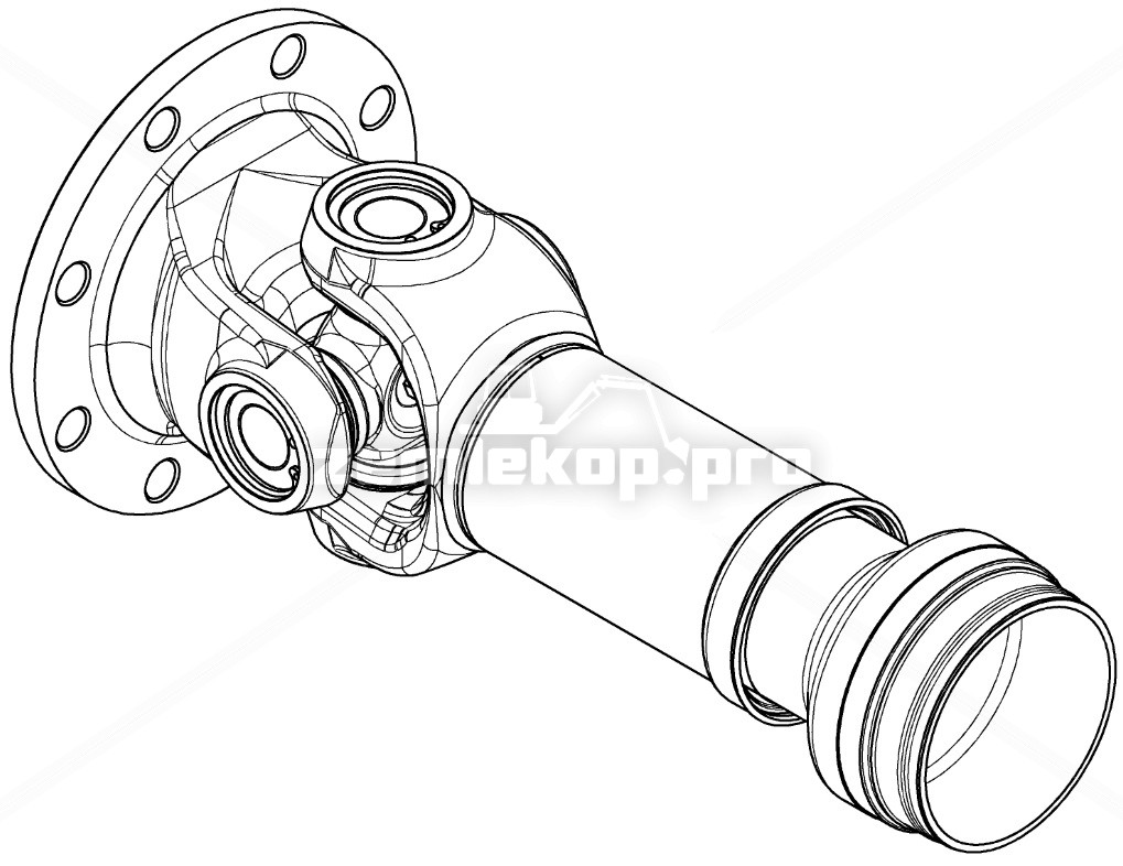 76873507062580248 Yoke Shaft Assembly with U-Joint
